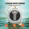 thumbnail image 2 of KFFKFF Compact Electric Water Heater, 8-Gallon Capacity, 1440W Power, Hot Water Storage Boiler, Equipped with Safety Temperature Pressure Valve, Easy Installation, 2 of 9
