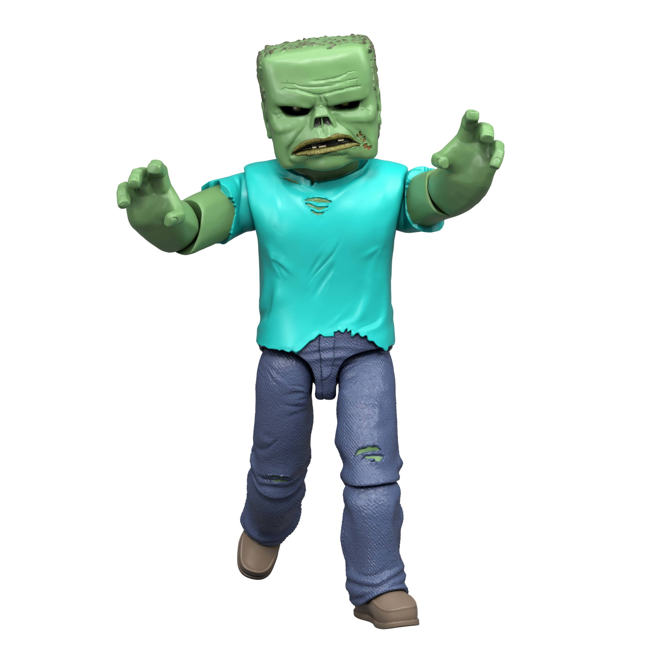 Minecraft Zombie Action Figure & Accessories, Toy Set Inspired by A Minecraft Movie