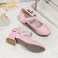 thumbnail image 6 of XinghaiYIDE Girls Elegant Low-Heel Dress Shoes, Bowknot 2026 Pumps for Toddler/Little Kid/Big Kids, Formal Party/Wedding/Performance Princess Heels, Non- Comfortable Footwear for Ages 5-12 Red, 6 of 7