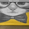 thumbnail image 6 of Ambesonne Animal Place Mats Set of 4, Hipster Kitten Cat, Standard Size, Mustard Grey, 6 of 6