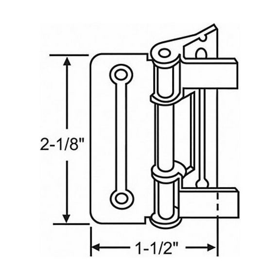Manufacturer Varies Door Hinge,Steel,30.0 lb. Load Cap. 8-236