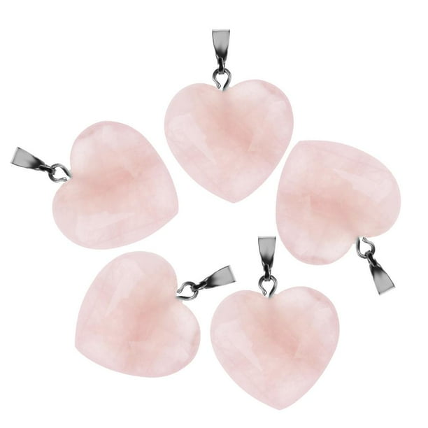 5pcs Colgantes Preciosa De Cristal Collar De Rosado Hugo El collar pendiente