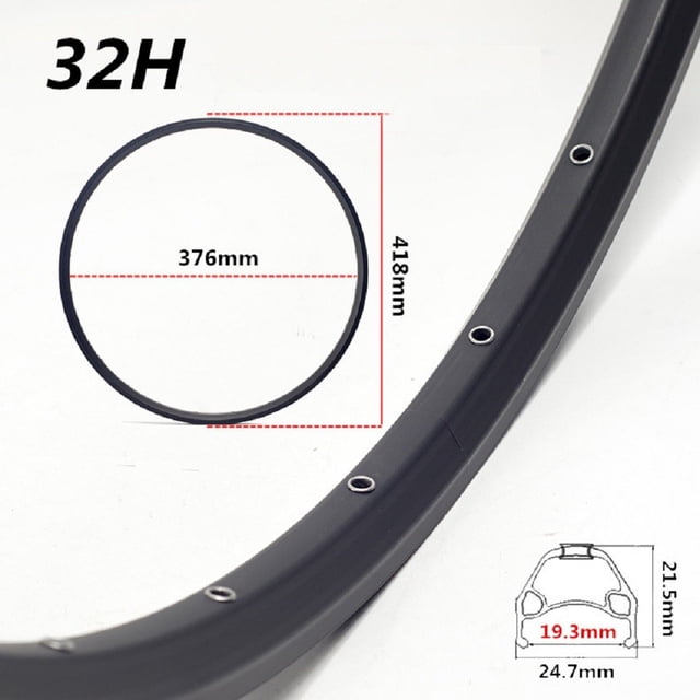 20-Inch Mountain Bike Rim 24/28/32/36 Hole Double Disc Rim 406 Aluminum Alloy Wheel Frame