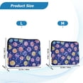 thumbnail image 4 of FORMRS 13"-13.3" Laptop Sleeve Protective Case Soft Carrying Quilted Computer Bag Cover, Blue Colorful Candies, 4 of 7