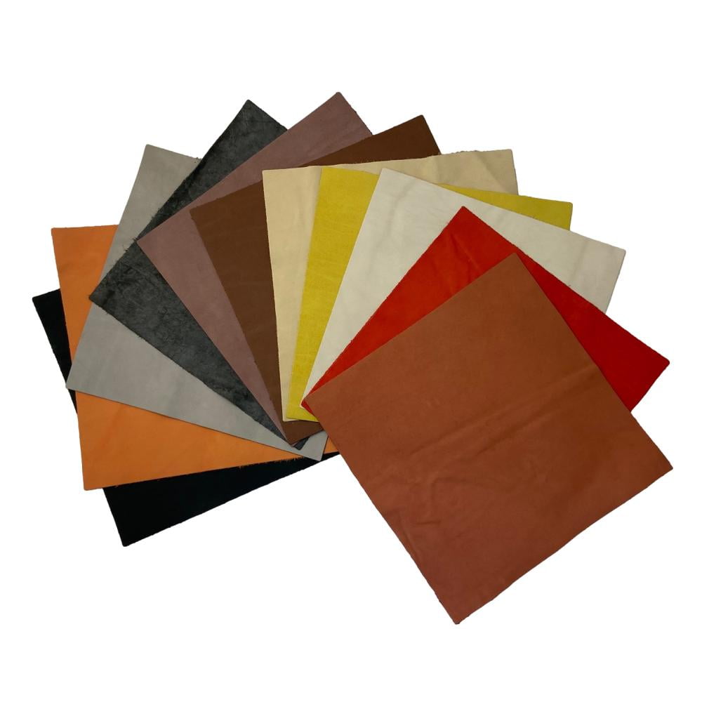 Upholstery Leather 3 oz Cowhide Die Cut Squares