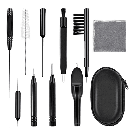 New Arrivals Hearing Aid Cleaning Kit, ARRITZ 11pcs Amplifier Tools with Brushes and Case