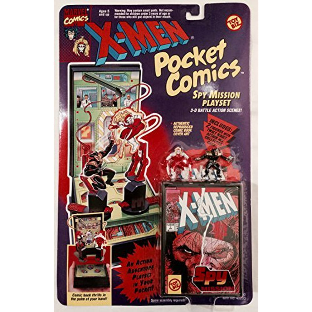 Xmen Pocket Comics Spy Mission Playset Wolverine Vs Omega Red Walmart