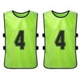 thumbnail image 3 of walmeck 6PCS Kid's Football Pinnies Quick Drying Soccer Jerseys Youth Scrimmage Basketball Team Training Numbered Bibs Practice Vest, 3 of 7