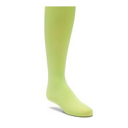Stretch Soft Footbed - Wenchoice Little Girls Green Solid Color Stretchy Soft Footed Tights