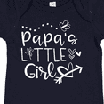thumbnail image 4 of Inktastic Papa's Little Girl with Hearts Flower and Butterfly Girls Baby Bodysuit, 4 of 5