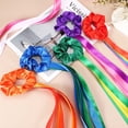 thumbnail image 4 of Cintas de Danza Arcoíris Uxcell, Cintas de Muñeca de Ritmo de Mano de 6 Pcs & Poliéster & Verde & Amarillo - Adecuadas para (Navidad/Día de San Valentín/Danza/Gimnasia/Cumpleaños/Fiestas), 4 of 7