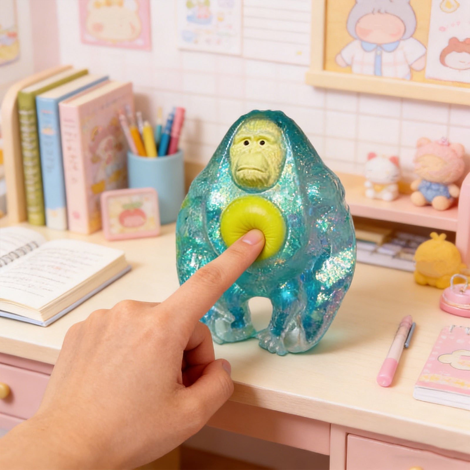 Fufafayo Stress Relief Dumpling Ball, Cute Dough Ball SensoryToys, Soft Decompression Doughs for Adults Anxiety, FidgetToysFor Desk Office Home