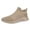 Khaki, variant on Men's Knitted Sock Sneakers S๐
ip On Wide Toe Walking Shoes Comfortable Lightweight Running Shoes Cushion Athlet๐c Shoes Breathable Hiking Shoes for Gym Trainer Workout
