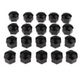 thumbnail image 4 of 20 piezas de rueda de automóvil lnta centro cubo tornillo 17 mm tapa Negro Sunnimix Tapa del tornillo tapa del tapón del neumático, 4 of 7