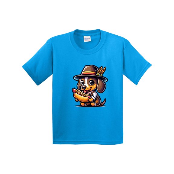 Inktastic Oktoberfest Cute Dachshund Youth T-Shirt