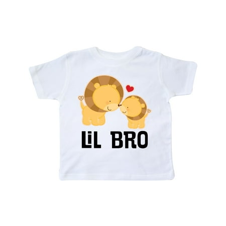 

Inktastic Lil Bro Lion Little Brother Boys Gift Toddler Boy Girl T-Shirt
