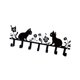 thumbnail image 4 of Soporte para llaves de montaje en pared, gancho organizador, resistente, fácil instalación, estante de almacenamiento para sombreros, llavero de Metal Gato, 4 of 8