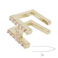 thumbnail image 3 of Brackets Dentales con Letra H Mayúscula Hip Hop Decoración Dental Accesorios Dentales de Halloween Dorado, 3 of 10