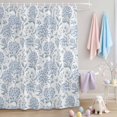thumbnail image 2 of Shower Curtain Blue Flowers Hydrangea Shower Curtains for Bathroom Decor, Waterproof Polyester Shower Curtain Set with Hooks, Extra Long 72" x 84" Spring Floral Leaf, 2 of 9