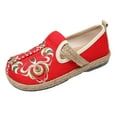 thumbnail image 2 of Zapatos individuales bordados de estilo étnico para mujer, zapatos Retro suaves, cómodos y transpirables Wmkox8yii FOPL1002, 2 of 4