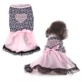 thumbnail image 1 of Vestido de verano con tutú y lazo para gatos y perros, falda de encaje para cachorros adorables, princesa peluda pequeña rosa S, 1 of 8