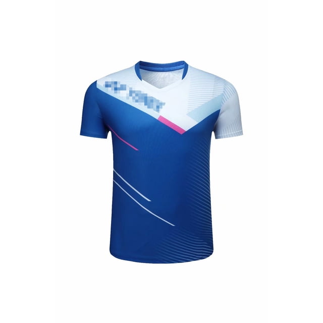 Ropa de bádminton para hombres y mujeres, de manga corta, de secado rápido, ropa de equipo de competición superior, transpirable