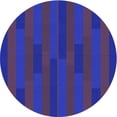 thumbnail image 1 of Ahgly Company Machine Washable Indoor Round Transitional Denim Dark Blue Area Rugs, 8' Round, 1 of 7