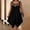 Black, variant on Blmnix Ladies Dresses Plus Size Dresses Shift Tank Dress Dresses Sleeveless Midi Dresses Blue Crew Neck Antimicrobial Protection Summer Dress for Women,S