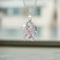 thumbnail image 3 of Women's Necklaces Women'S Jewelry Cancer Awareness Ribbon Necklace Support Women In The Fight Against Cancer, 3 of 6