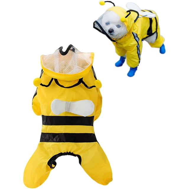 Chubasquero Impermeable Suave Y Transpirable TUNC Para Perros Con Poncho Con Capucha L
