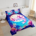 thumbnail image 4 of Erosebridal Bedding Cartoon Axolotl Comforter Set King Size,Cute Salamander Bedding Set Teens Adults Room Decor,Ocean Animal Comforter Set All Season,1 Quilt 2 Pillow, 4 of 7