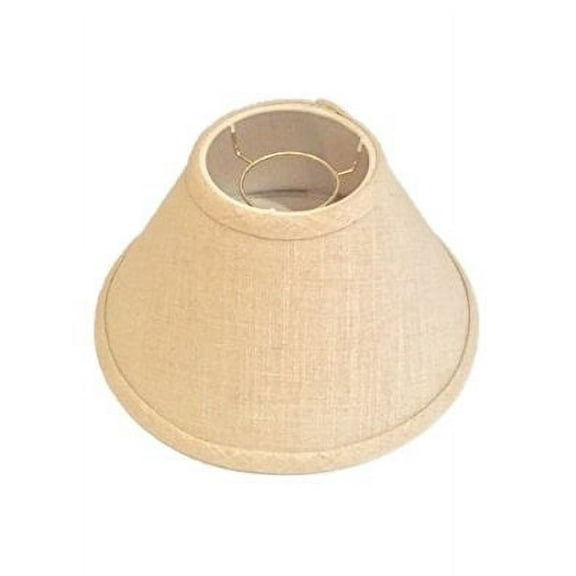 Upgradelights Beige Linen 10 Inch Empire Chimney Style Lampshade 4x10x5
