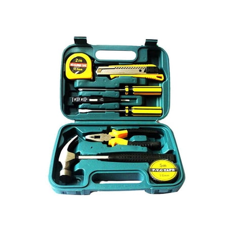 9 in 1 Combination Hardware Tool Set Hammer Pliers Screwdriver Knife ...