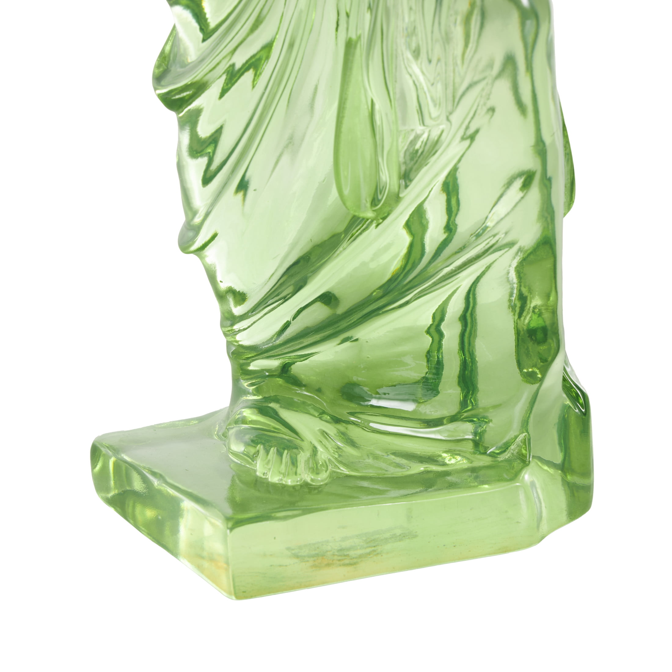 6" x 18" Green Resin Tinted Woman Sculpture, by DecMode
