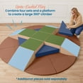 thumbnail image 5 of ECR4Kids SoftZone Adventurer's Summit Ramp Climber, Foam Playset, Earthtone, 4-Piece, 5 of 9