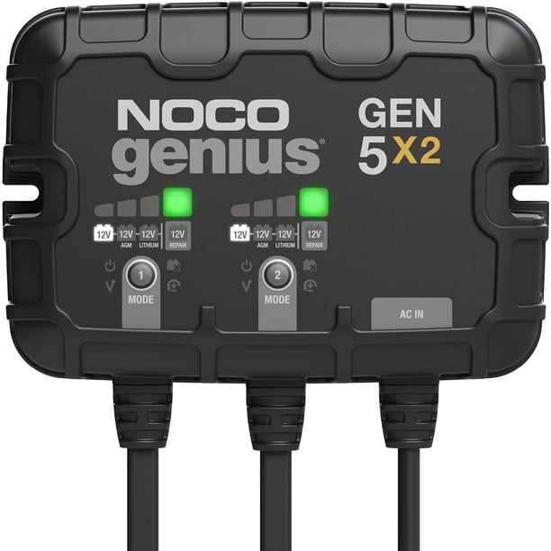 Cargador de batería marino NOCO Genius GEN5X2 2-Bank 10A 12V