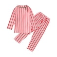 thumbnail image 5 of SUXIAN Family Matching Christmas Pajamas Printed Home Clothes Long Sleeve Top Trousers Two Piece Sleepwear Outfit, 5 of 8