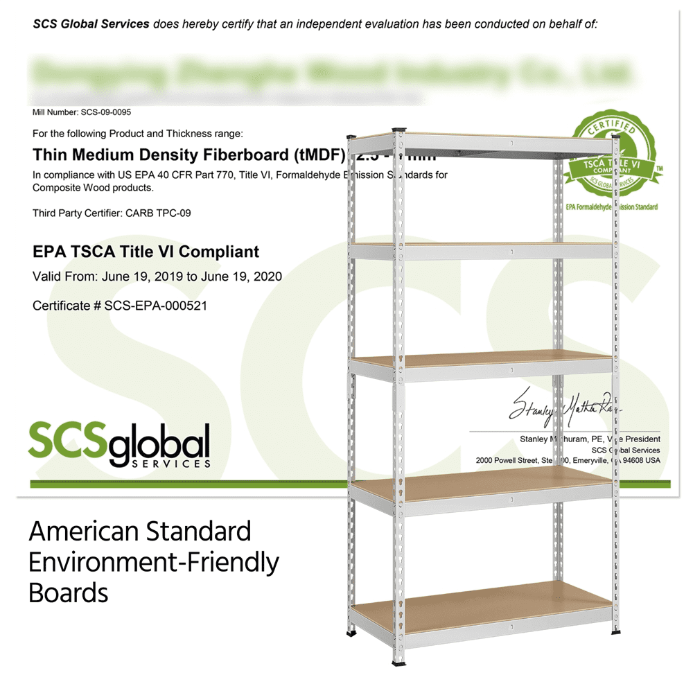Alden Design 5-Shelf Boltless & Adjustable Steel Storage Shelf Unit, Silver, Holds up to 705 lb Per Shelf, 2 Pack