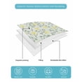 thumbnail image 5 of Yellow Spring Floral Queen Size Down Alternative Comforter, Lightweight Comforter Quilt Bedding Set with Pillow Shams Flowers Leaves Pastoral Botanical All Seasons Bed Comforter Duvet Insert 90"x96", 5 of 7