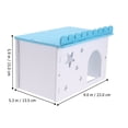 thumbnail image 2 of Shisuyan Small Pet Hiding Place Wood Plastic Plate 1Set 9.1X5.9X5.3In, 2 of 9