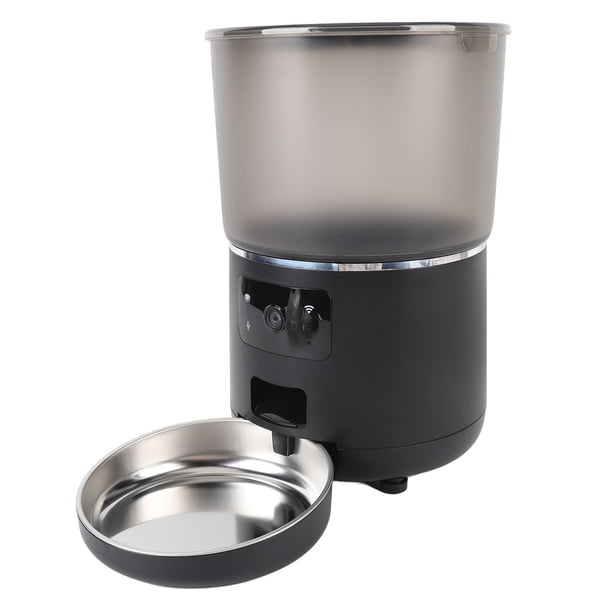 Comederos Automáticos De Gatos, Dispensador De Alimentos Secos De Gatos Cronometrados 4L, Alimentador Automático De Perros Wifi, Dispensador De Alimentos De Mascotas USB Con