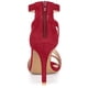 thumbnail image 3 of Sandalias de Tacón de Aguja Correa de Tobillo Cremallera para Mujeres Rojo 41, 3 of 6