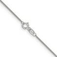 thumbnail image 3 of Solid 14K White Gold 1.1mm Curb with Spring Ring Lock Pendant Chain - 16", 3 of 8
