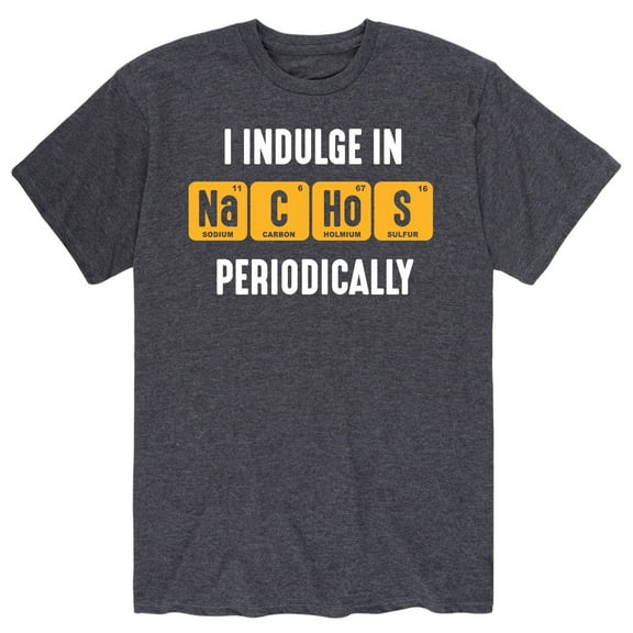 Instant Message - I Indulge In Nachos Periodically - Men's Short Sleeve Graphic T-Shirt