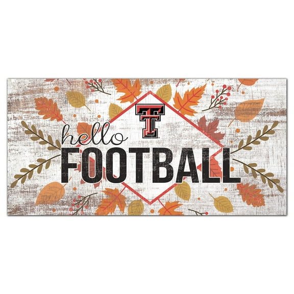Texas Tech Red Raiders 6'' x 12'' Hello Football Wall Art