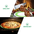 thumbnail image 3 of TOYMYTOY 3Pcs Light Green Silicone Baking Mat Non Stick Sheet Liner for Even Heat Distribution Baking, 3 of 5
