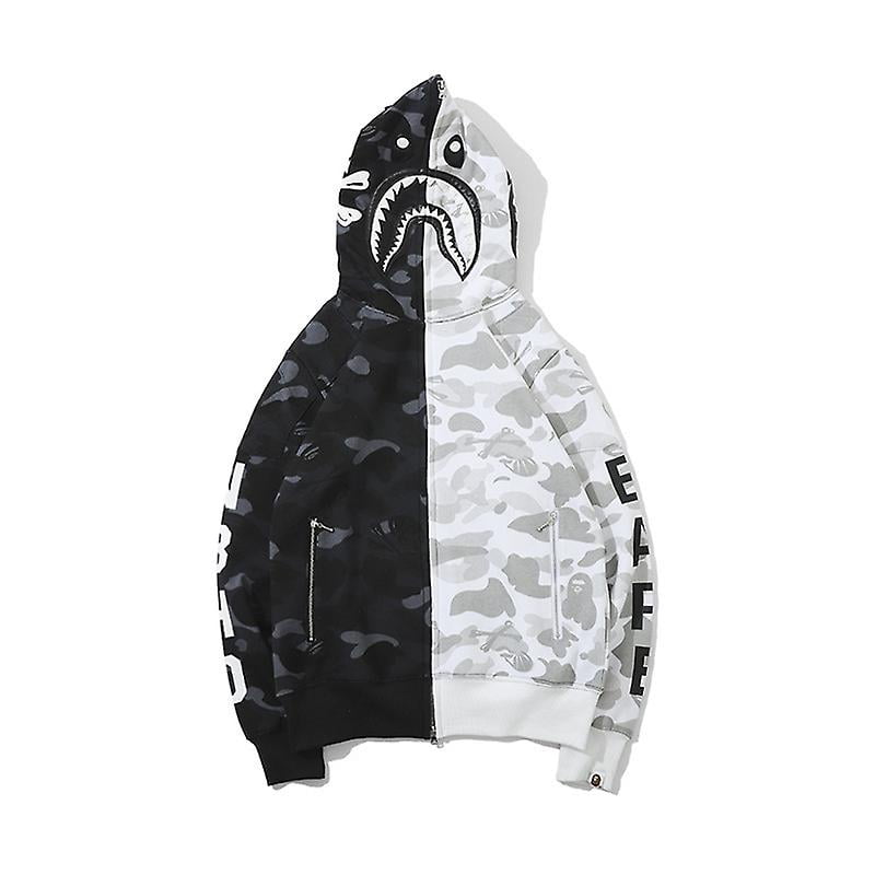 Shark Ape Bape Hoodie Camo Print Polyester Sweater Casual Loose Zip Hoodie  Jacket For Men Women Raoliang | Walmart Canada