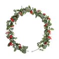 thumbnail image 2 of Kezqiaxn Artificial Christmas Garland, 5.84Ft Christmas Garlands with Red Berry, Cedar Garland Holiday Christmas Garland for Mantle Stairs Railing Indoor Outdoor Party Decor Green, 2 of 6