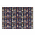 thumbnail image 1 of Folk Cutting Board, Valentine's Day Pattern with Colorful Hearts, Decorative Tempered Glass Cutting and Serving Board, in 3 Sizes, by Ambesonne, 1 of 2