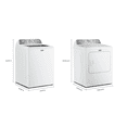 thumbnail image 2 of Maytag White Top Load High Efficiency 4.8 Cu. Ft. Washer/7.0 Cu. Ft. Electric Dryer Laundry Pair, 2 of 2